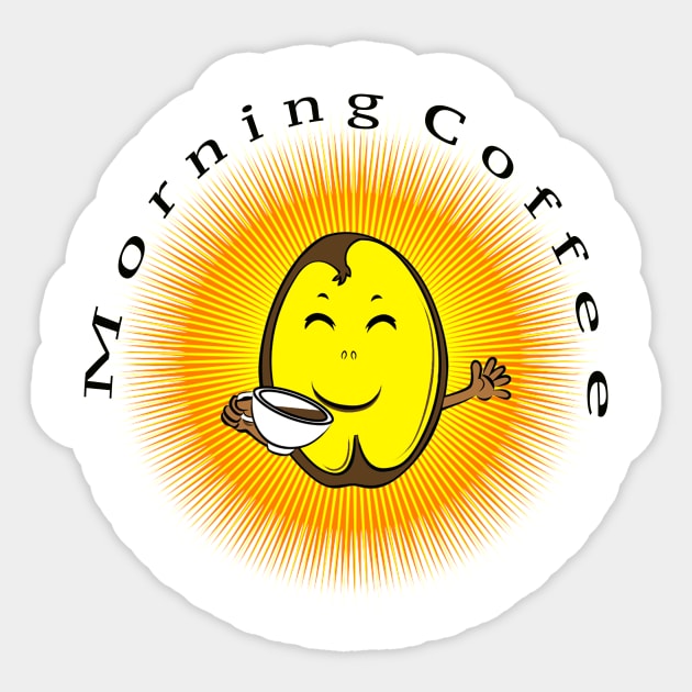 Good Morning Coffee Sticker by Moaw Coffee